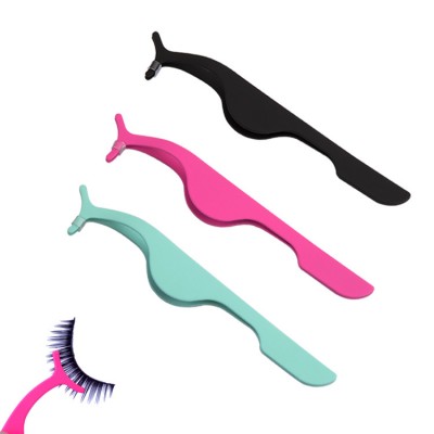 Top quality Private Label Eyelash Tweezer colorful eyelash applicator tweezers