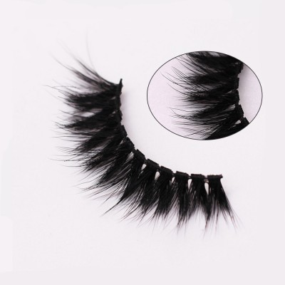 Wholesale Custom Eyelash 100% Real Mink Fur Mink Eyelashes Natural 3D False Eyelash